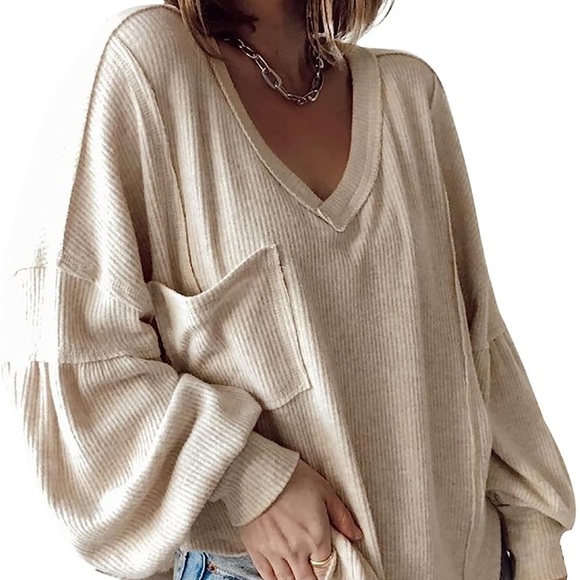 Tops - 5/$25 ✨ EUC 💙 BTFBM Blue Corduroy Oversized Sweater